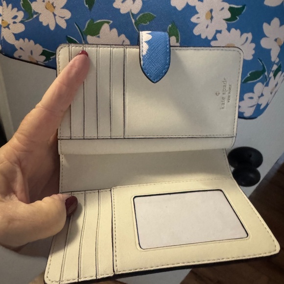 Kate Spade Blue Charming Daisy Tote Bag Purse w/ Matching Wallet NWT - Picture 4 of 5